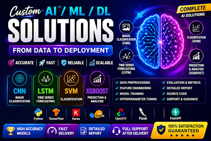create ai models using CNN lstm svm, and xgboost