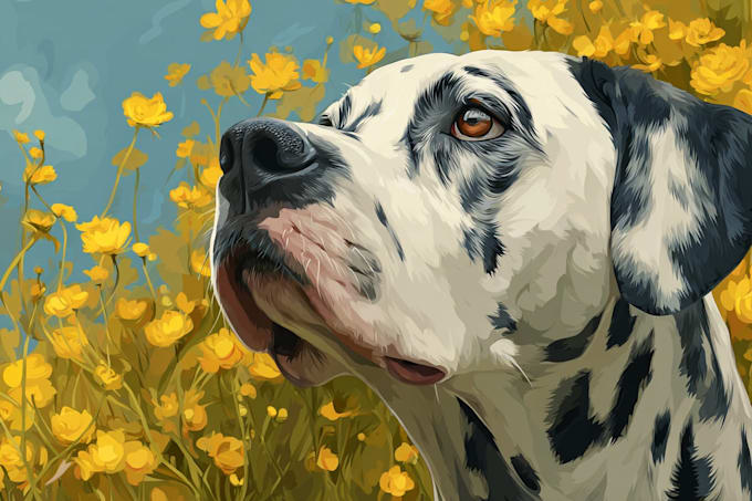 create a disney pixar style pet portrait
