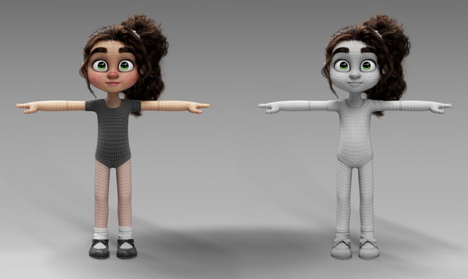 design high quality 3d characters, 3d character models, 3d character animation