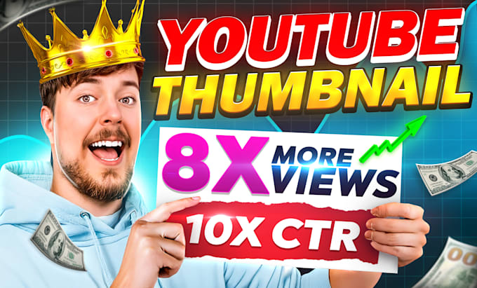 design high CTR viral youtube thumbnails