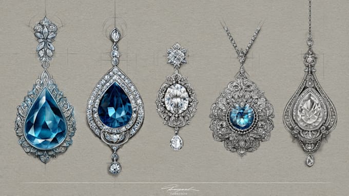 design custom jewelry sketches