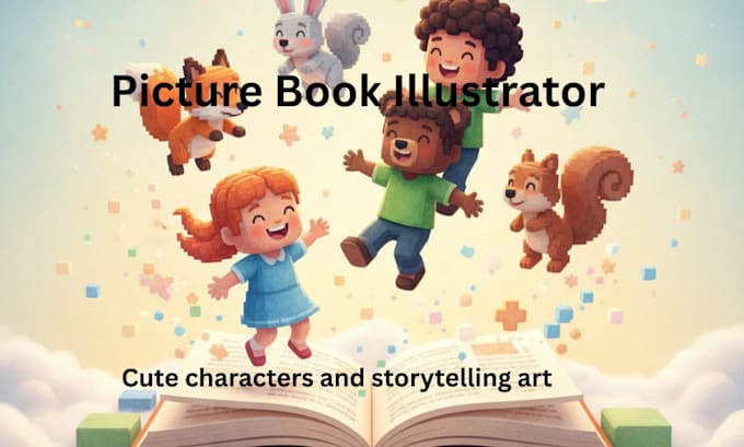 illustrate colorful and magical storybook art for kids