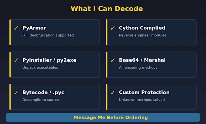 deobfuscate decode and reverse engineer your python code