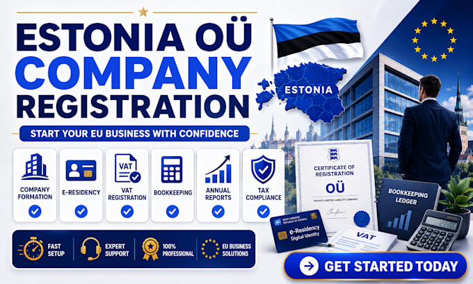do estonia oÜ company e residency eu company vat bookkeeping annual report