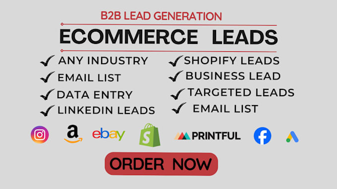 b2b lead generation, linkedin and ecommerce lead generation