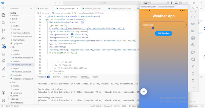 Create professional flutter mobile app ui design by Abdullahshah111 ...