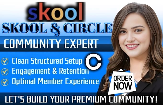 setup and optimize skool community for courses coaching circle so management