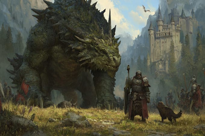 draw monster, fantasy, dnd character