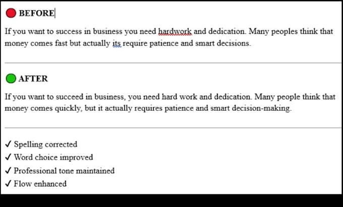 proofread and edit your english content professionally