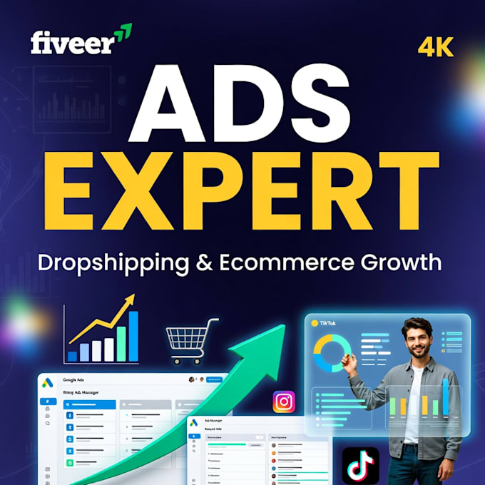 be your ads expert for dropshipping and ecommerce