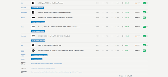 spec a custom PC build optimized for your budget