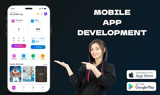 do mobile app development, android, ios app creation as flutter app developer