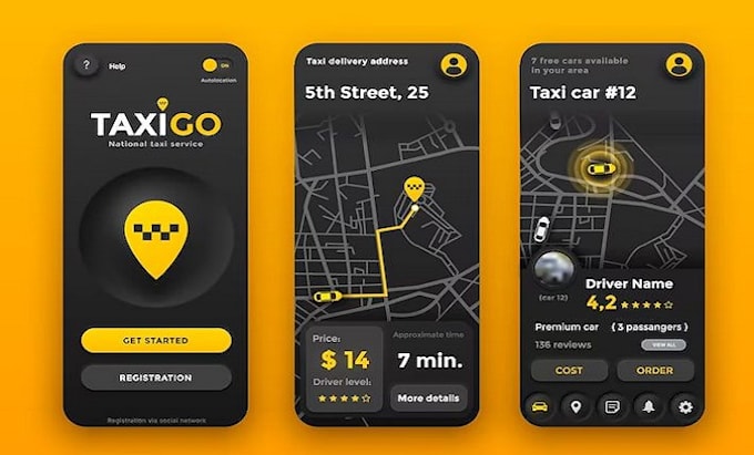 develop uber, indrive clone rideshare app with parcel delivery system