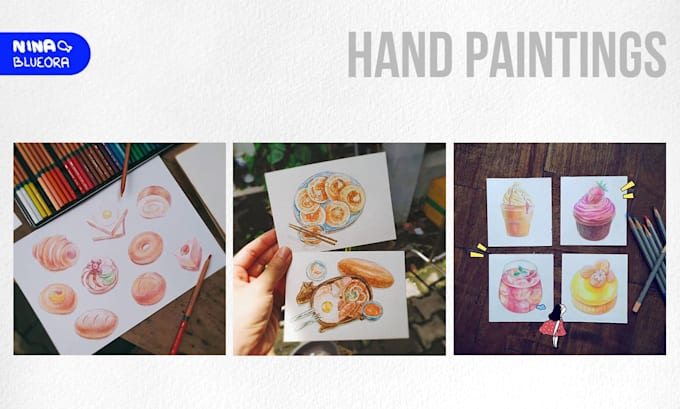 draw a cute and unique food illustration for you