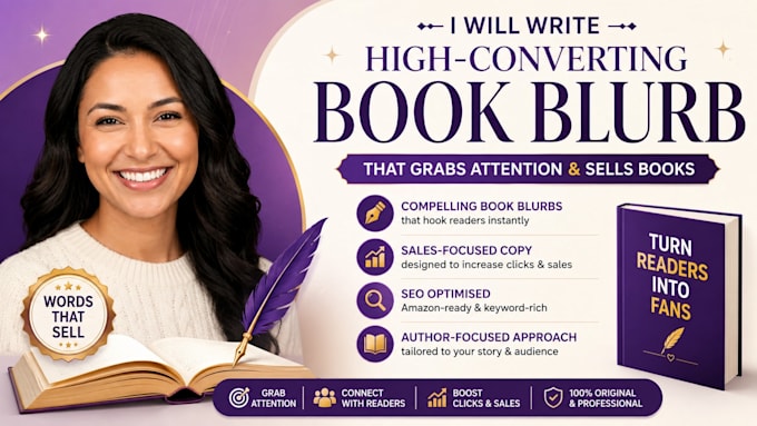write a high converting book blurb or amazon book description