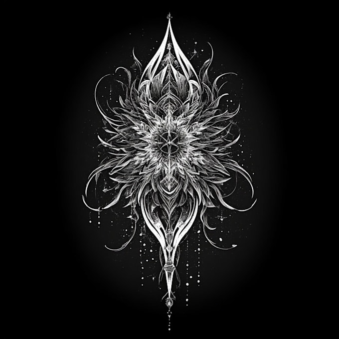 create a profesional tribal tattoo design