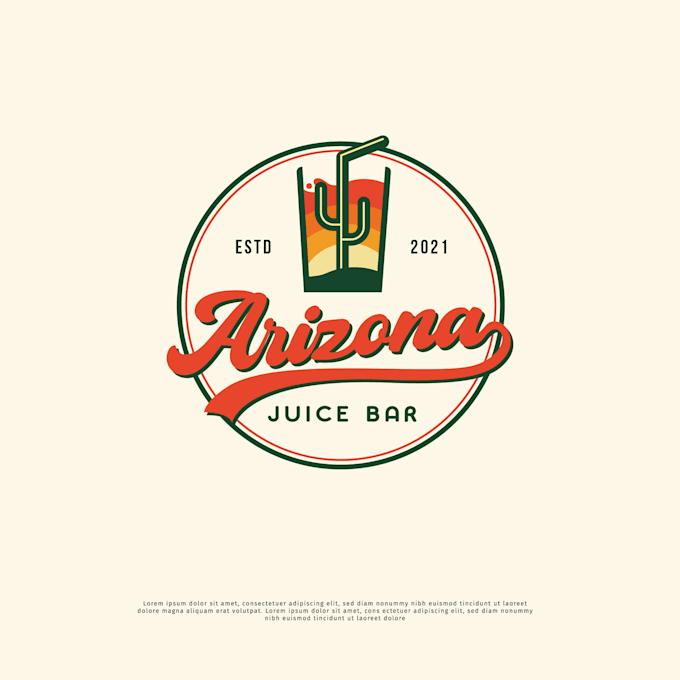 design a modern smoothie, juice bar and beverage logo