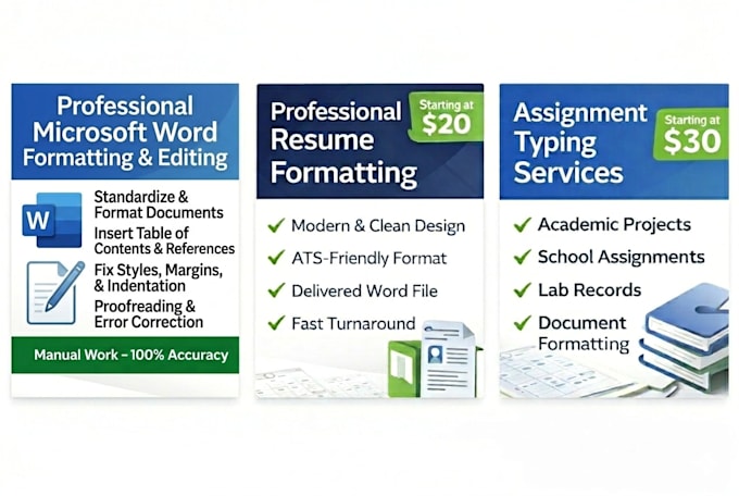 provide error free typing services