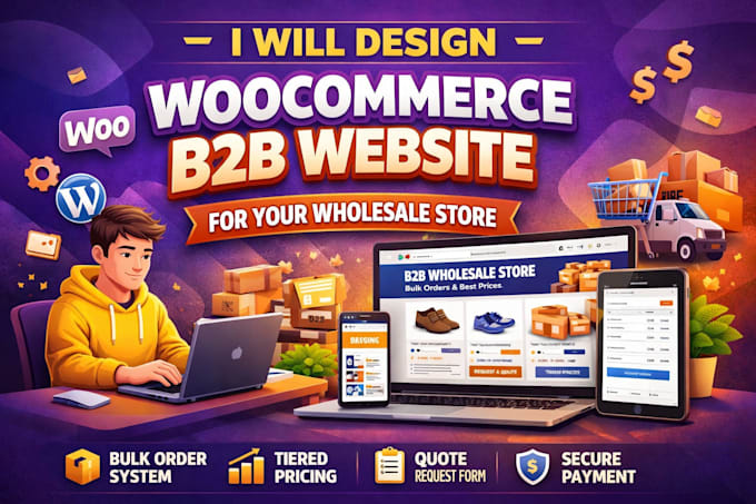 design woocommerce b2b website for your wholesale store