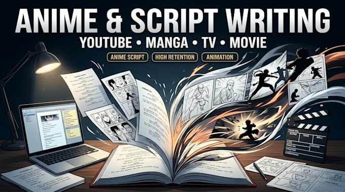 do high retention manga script, 2d anime short script, 2d animation tv series