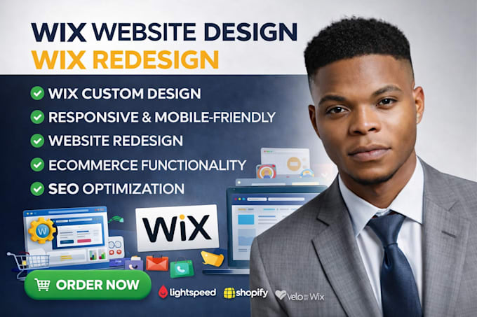 design or redesign your wix website with a professional high converting layout