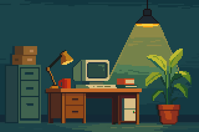make pixel art props for your video game