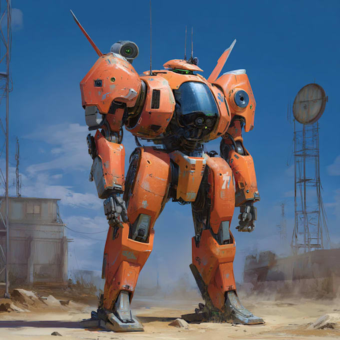 make robots and concept art of futuristic mecha