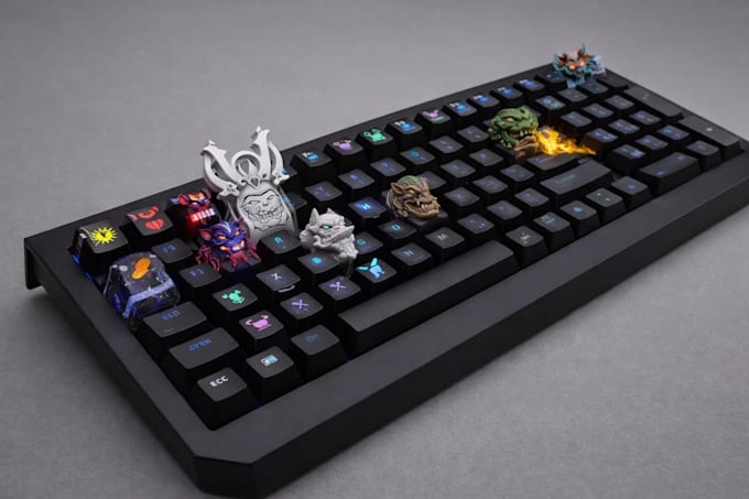 do 3d printable keycaps, 3d sculpt, keyboard design for 3d printing