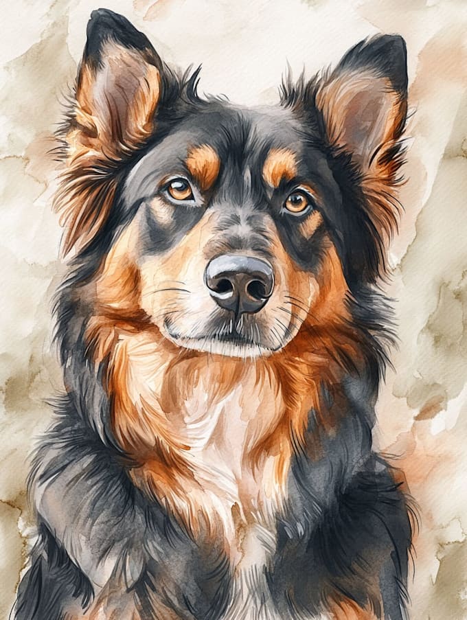 paint a custom pet portrait