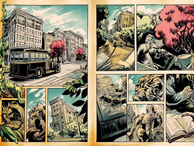 create comic book cover