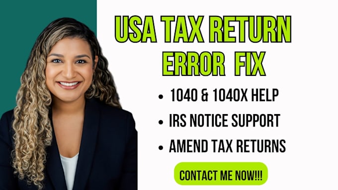 review your US tax return fix filing errors and help resolve tax issues