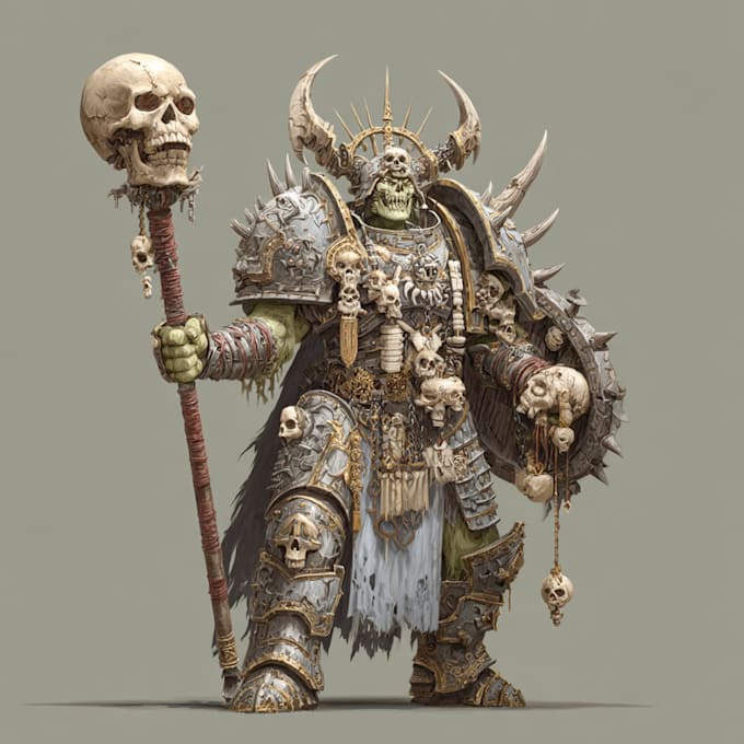 warhammer illustration based on your description