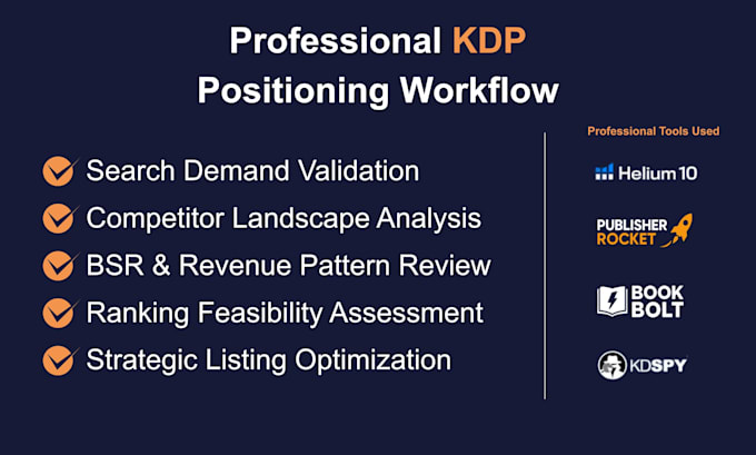 do KDP keyword research and complete listing optimization