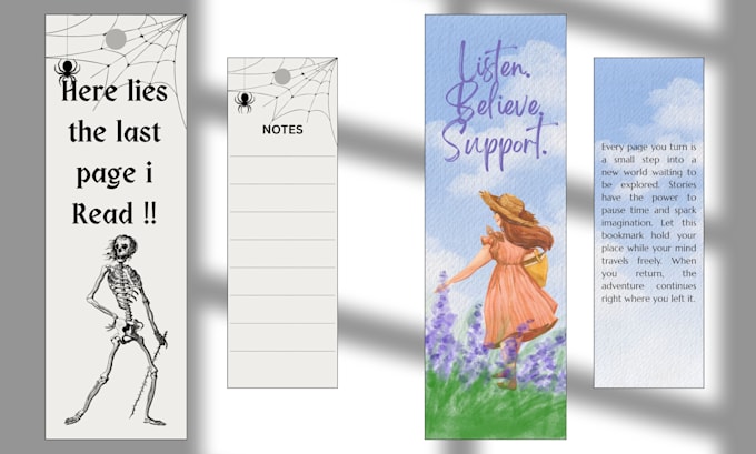 design professional custom bookmark for print