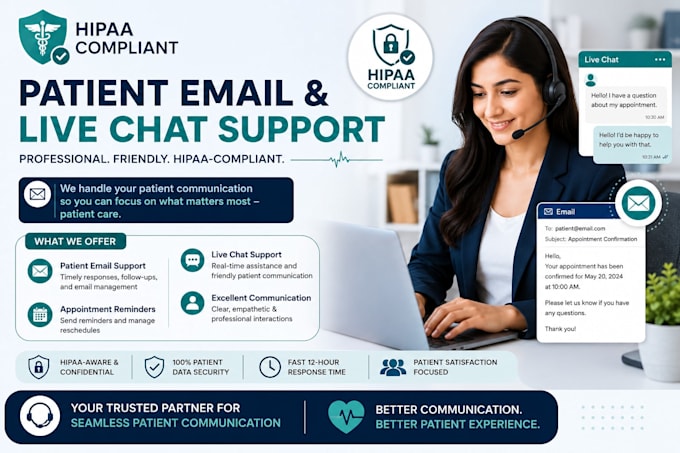 be your hipaa compliant virtual assistant for patient support and CRM managment