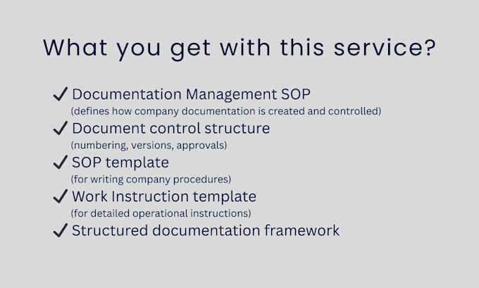 set up a document control sop with sop and wi templates