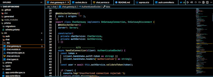 develop scalable real time apis using nestjs, socketio