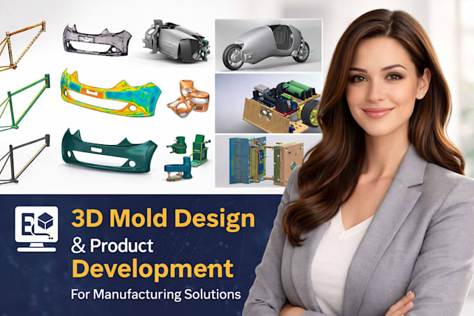 create 3d industrial design product rendering mechanical silicone injection mold