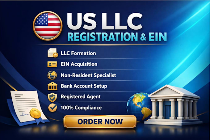 do US llc registration, llc formation, and ein for non residents