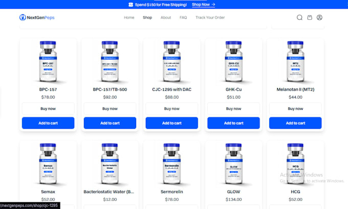 build fda compliant peptide website, research peptide store, sarms website