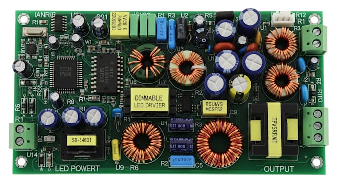 design dimmable led driver pcb with pwm and power supply integration