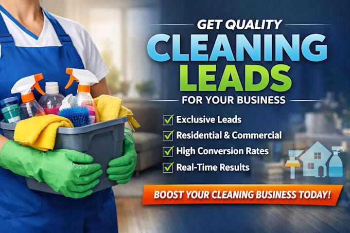 generate cleaning leads maid service house cleaning leads and build website
