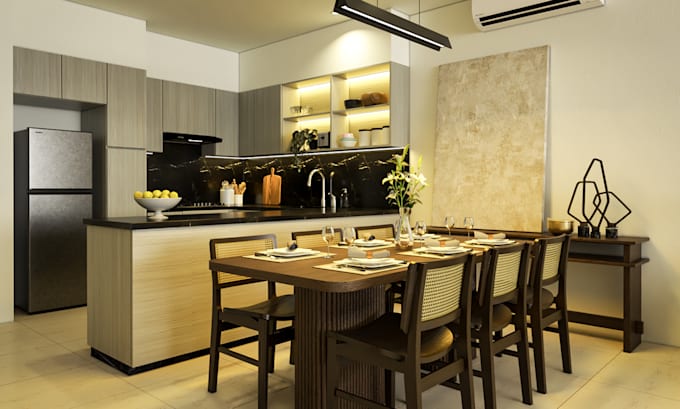 design your kitchen with detail drawing