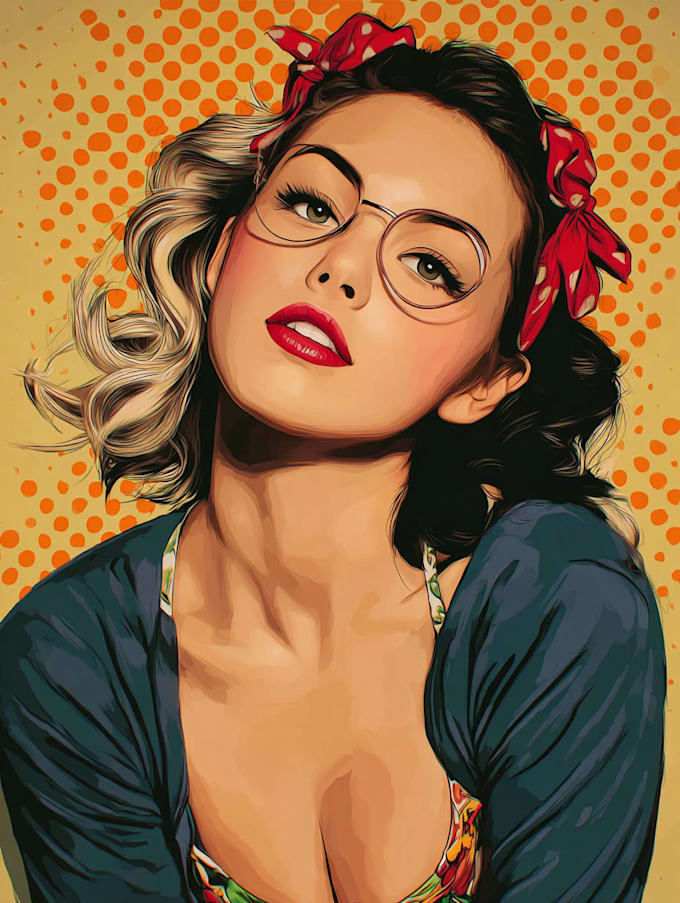 do digital handrawn wpap pop art