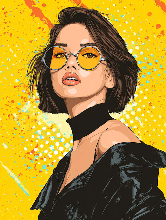 make your photo into wpap pop art portrait