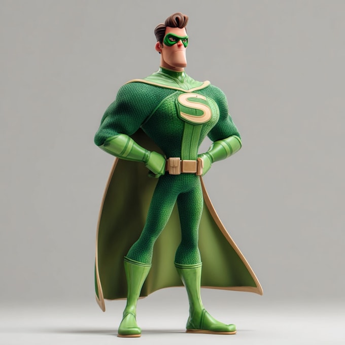 draw superhero team illustration