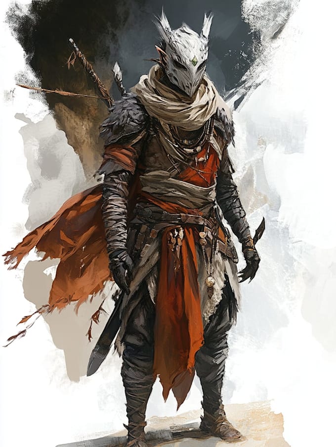 draw dungeons and dragons or oc illustration