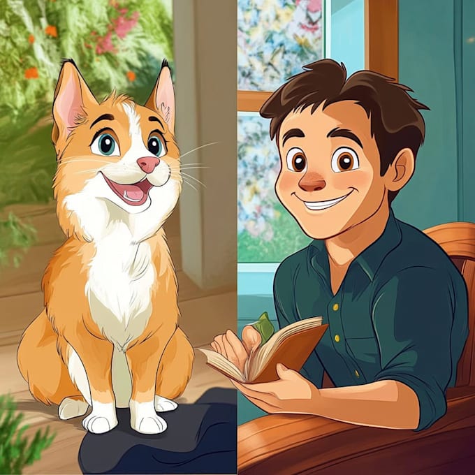 create a unique disney pet portrait