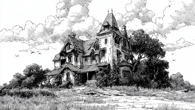 create pen and ink illustrations
