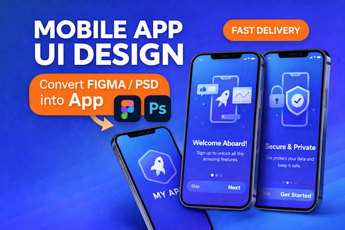convert figma design to mobile app